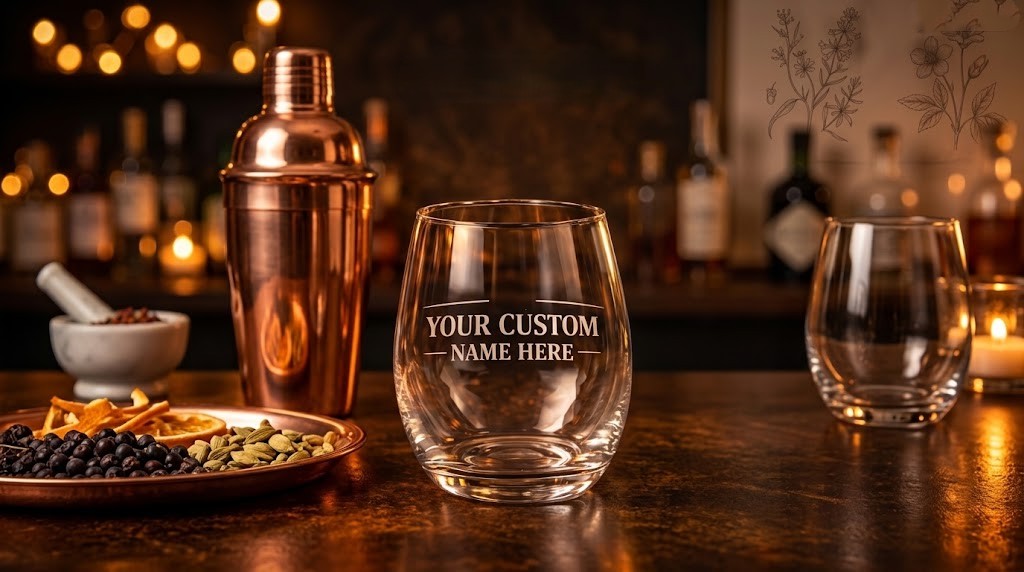 Customised Gin Lab Glass – Personal Engraving